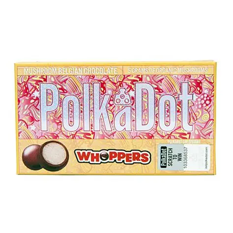 PolkaDot Whoppers Milk Chocolate Bar 5G PolkaDot Whoppers Milk Chocolate Bar 5G