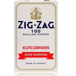 Zig Zag White Kutcorners Rolling Paper Double Window